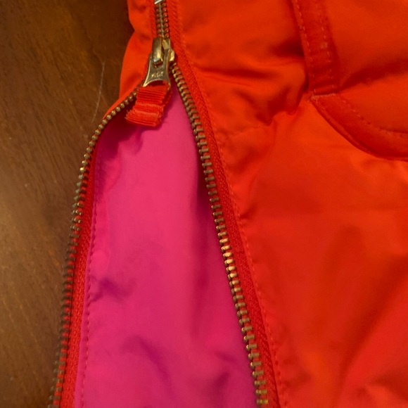 J. Crew Women's Orange Puffer Jacket, Medium - Picture 5 of 9
